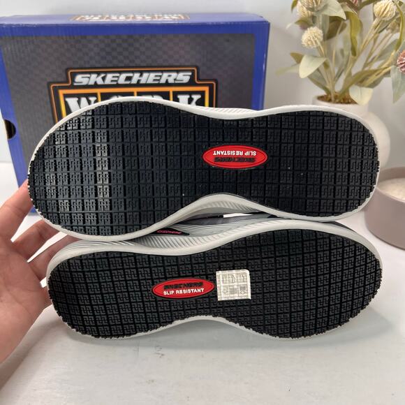 Skechers Carbix-Niyla Composite Toe Work Shoe Navy/Pink 108196 Women's 6.5 NWB - Picture 8 of 10